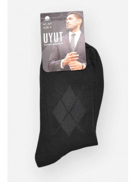 Шкарпетки чоловічі демісезонні чорного кольору А28-4 209782C
