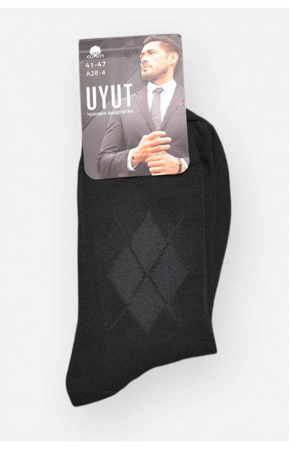 Носки мужские демисезонные черного цвета А28-4 209782C