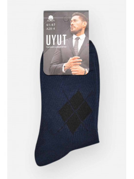 Носки мужские демисезонные тёмно-синего цвета А28-4 209783C