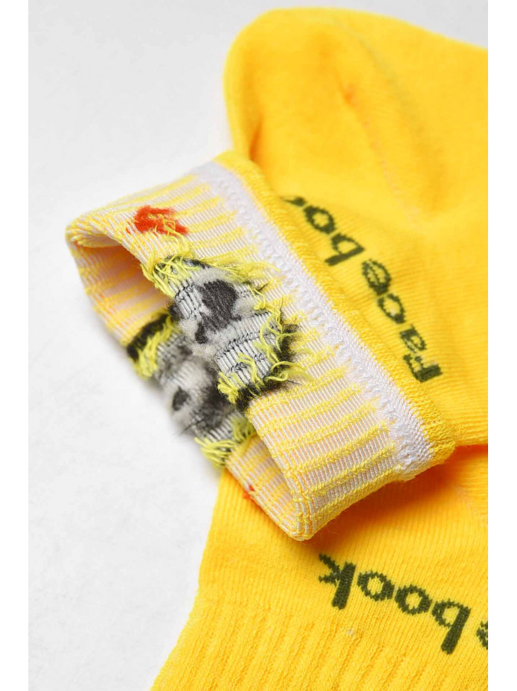 Шкарпетки жіночі демісезонні жовтого кольору YH22-09 209786C