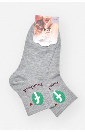 Шкарпетки жіночі демісезонні сірого кольору YH22-09 209788C Шкарпетки жіночі демісезонні сірого кольору YH22-09 209788C