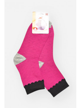 Носки женские медицинские демисезонные фиолетового цвета 209792C