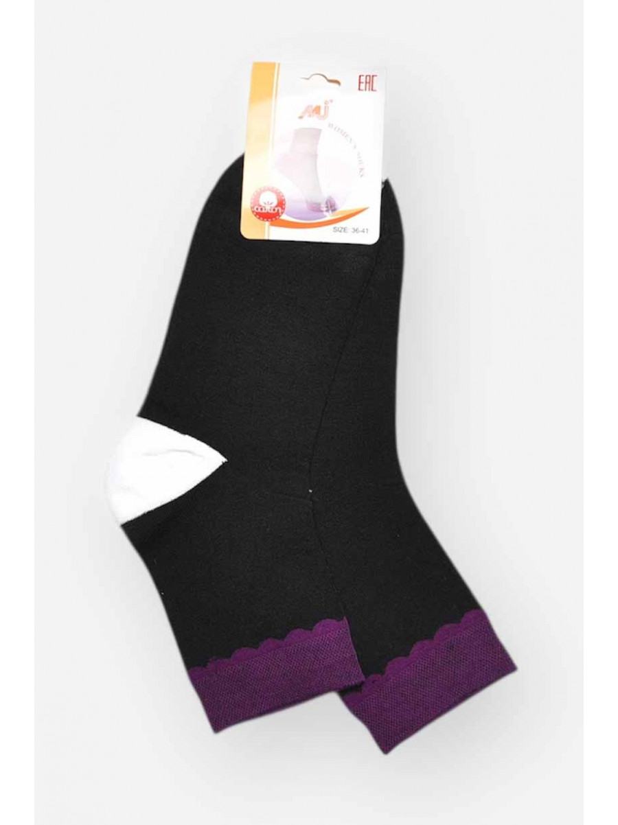 Шкарпетки жіночі медичні демісезонні чорного кольору 209793C