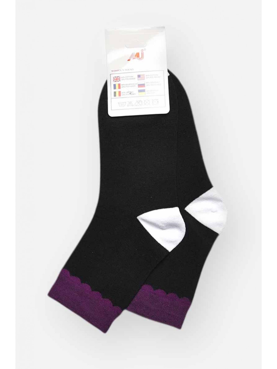 Шкарпетки жіночі медичні демісезонні чорного кольору 209793C