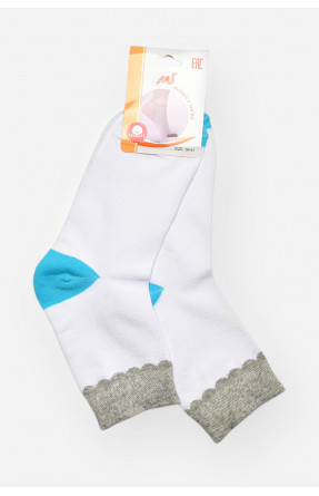 Шкарпетки жіночі медичні демісезонні білого кольору 209794C