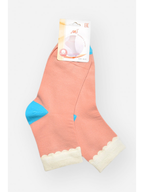 Шкарпетки жіночі медичні демісезонні пудрового кольору 209795C