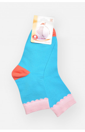 Шкарпетки жіночі медичні демісезонні блакитного кольору 209797C