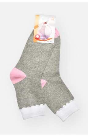 Шкарпетки жіночі медичні демісезонні сірого кольору 209798C Шкарпетки жіночі медичні демісезонні сірого кольору 209798C