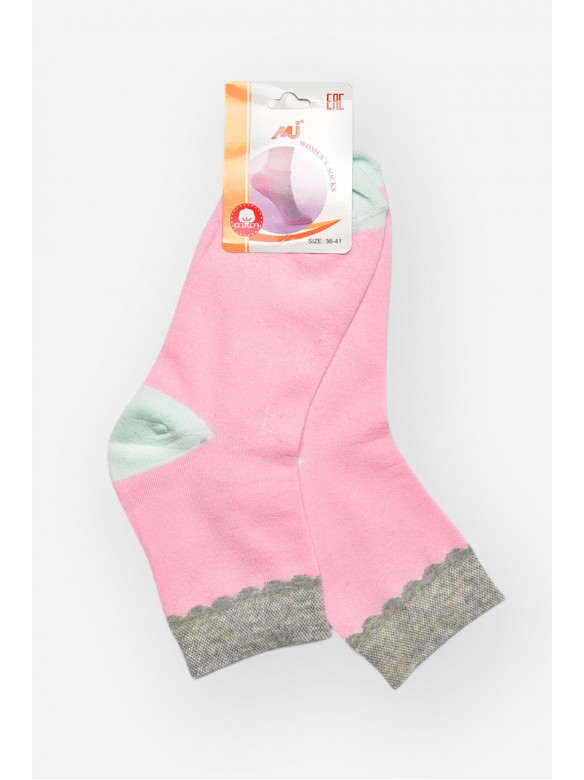 Шкарпетки жіночі медичні демісезонні рожевого кольору 209799C