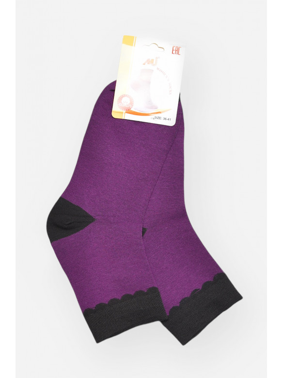 Шкарпетки жіночі медичні демісезонні фіолетового кольору 209800C