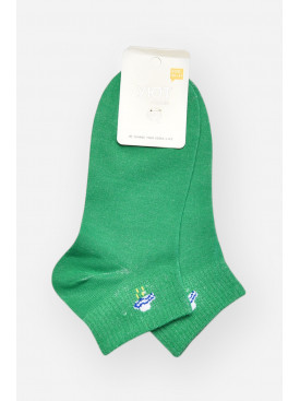 Носки женские демисезонные зеленого цвета YH22-06 209801C