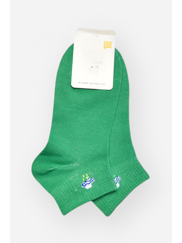 Шкарпетки жіночі демісезонні зеленого кольору YH22-06 209801C