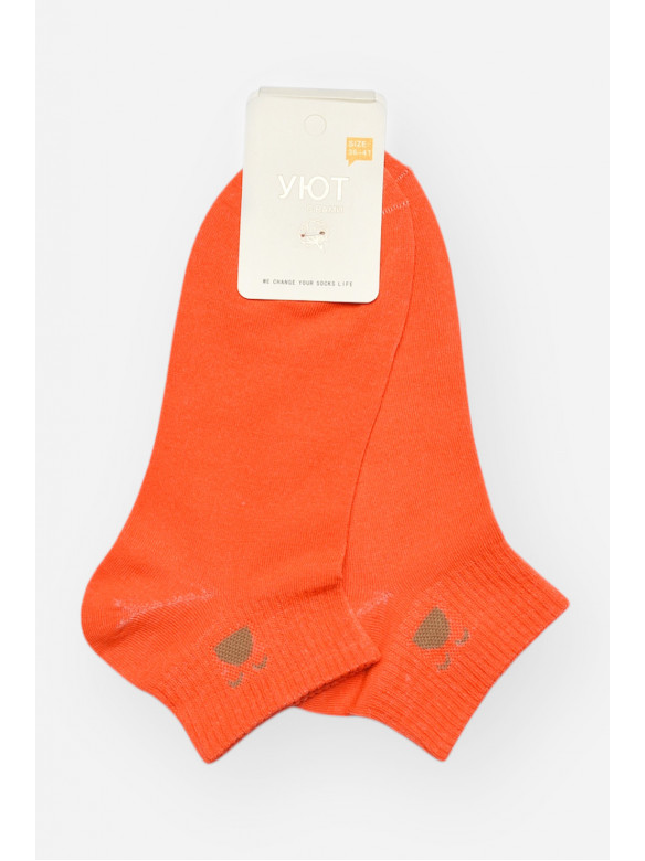 Шкарпетки жіночі демісезонні помаранчевого кольору YH22-06 209803C
