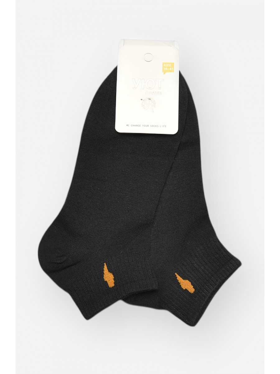 Шкарпетки жіночі демісезонні чорного кольору YH22-06 209804C