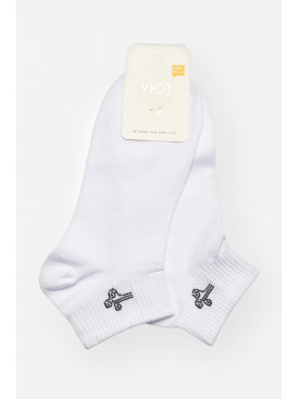 Носки женские демисезонные белого цвета YH22-06 209805C Носки женские демисезонные белого цвета YH22-06 209805C