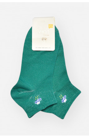 Шкарпетки жіночі демісезонні зеленого кольору YH22-06 209806C Шкарпетки жіночі демісезонні зеленого кольору YH22-06 209806C