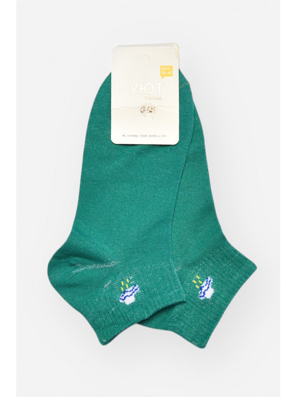 Шкарпетки жіночі демісезонні зеленого кольору YH22-06 209806C