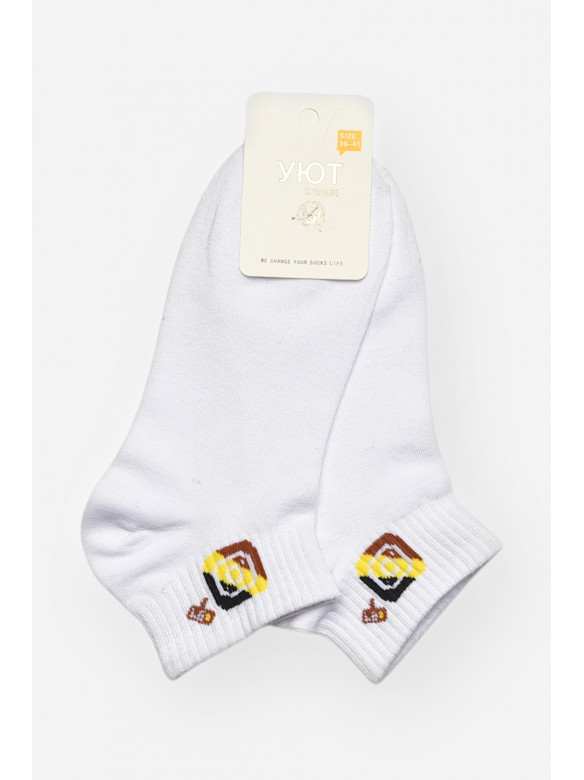 Шкарпетки жіночі демісезонні білого кольору YH22-12 209808C