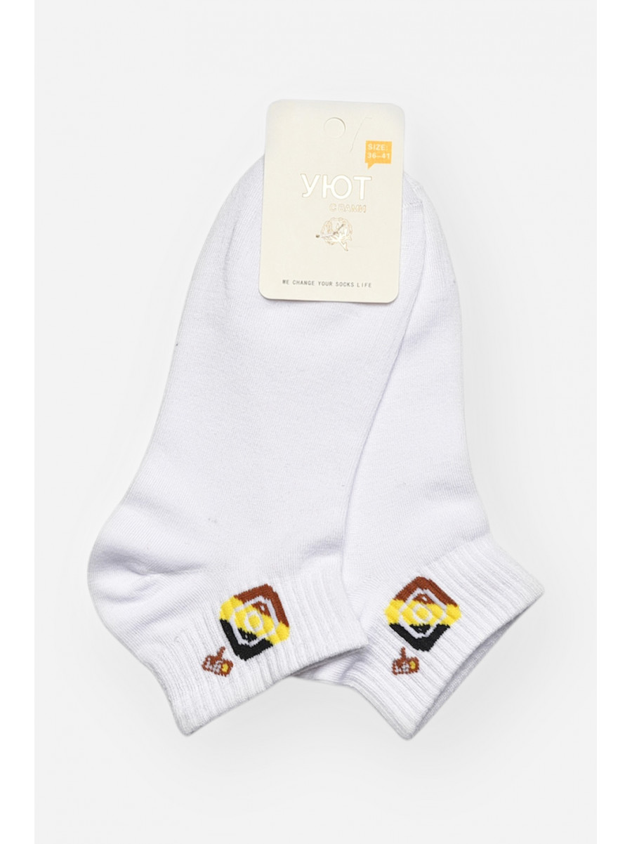 Шкарпетки жіночі демісезонні білого кольору YH22-12 209808C