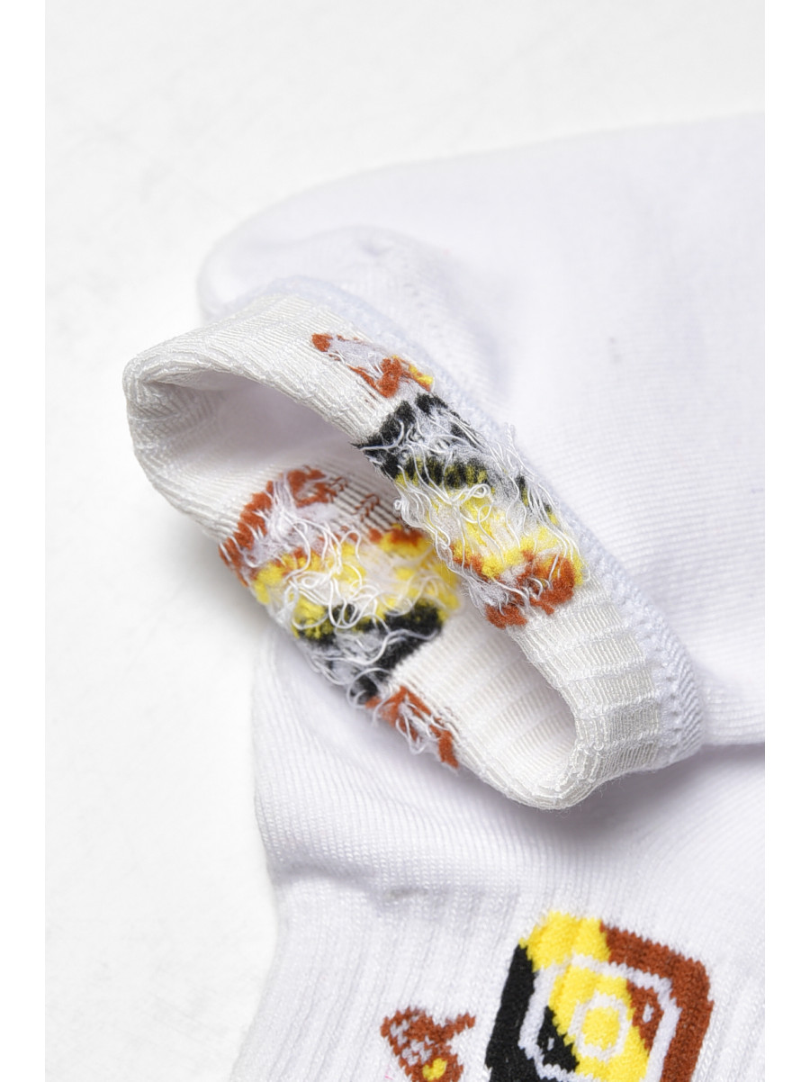 Шкарпетки жіночі демісезонні білого кольору YH22-12 209808C