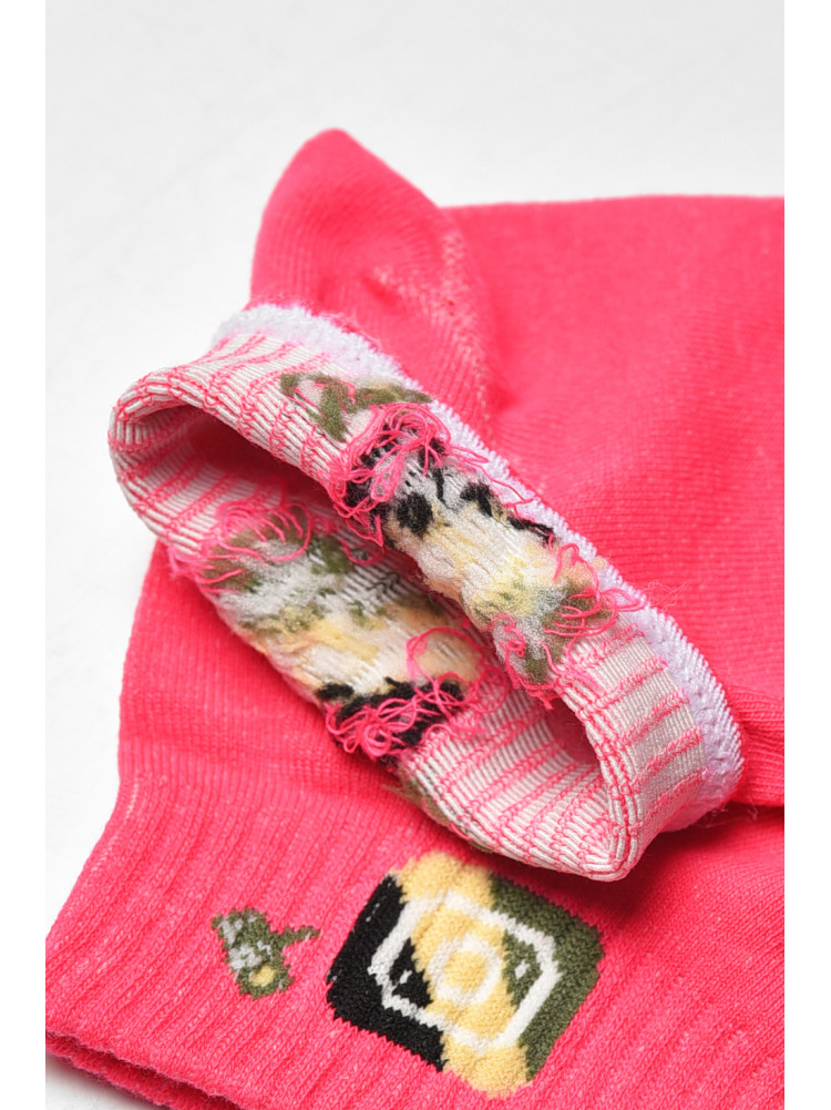 Шкарпетки жіночі демісезонні рожевого кольору YH22-12 209809C