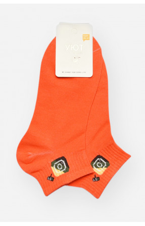 Шкарпетки жіночі демісезонні помаранчевого кольору YH22-12 209810C Шкарпетки жіночі демісезонні помаранчевого кольору YH22-12 209810C