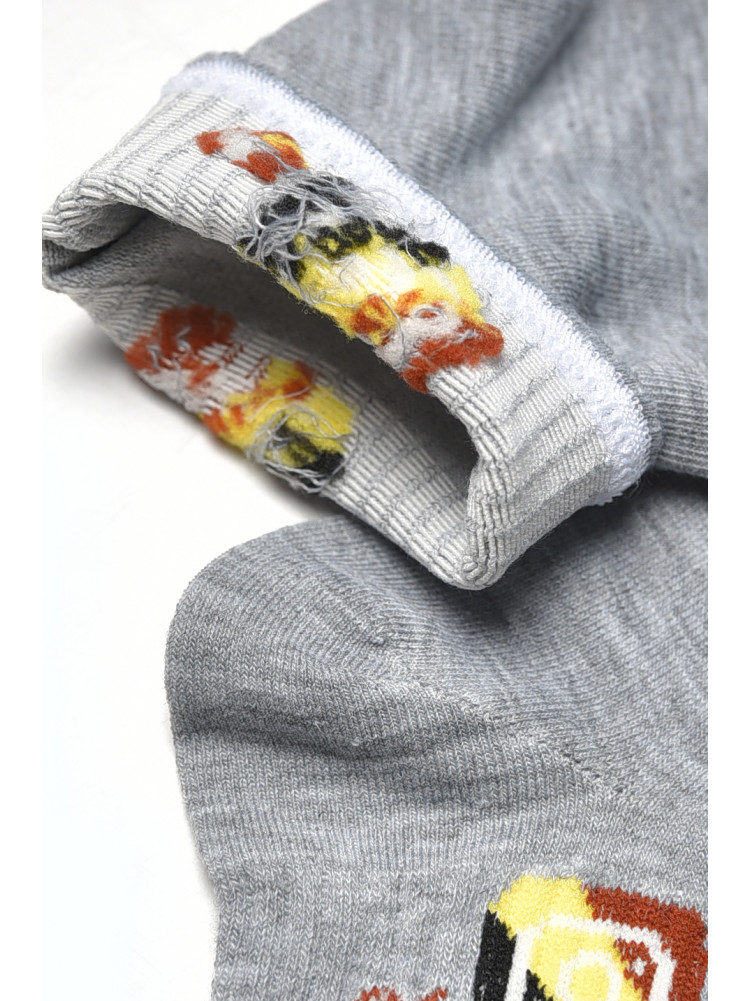 Шкарпетки жіночі демісезонні сірого кольору YH22-12 209811C