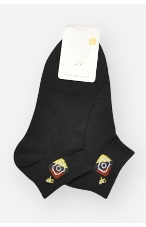 Шкарпетки жіночі демісезонні чорного кольору YH22-12 209812C