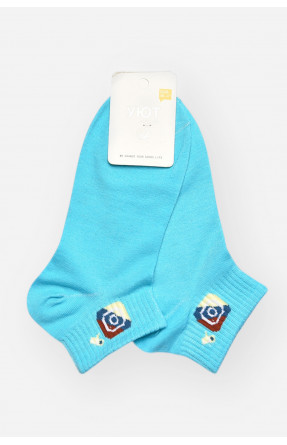 Шкарпетки жіночі демісезонні блакитного кольору YH22-12 209813C Шкарпетки жіночі демісезонні блакитного кольору YH22-12 209813C