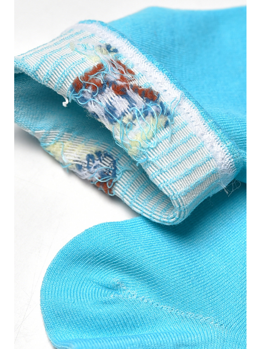 Шкарпетки жіночі демісезонні блакитного кольору YH22-12 209813C