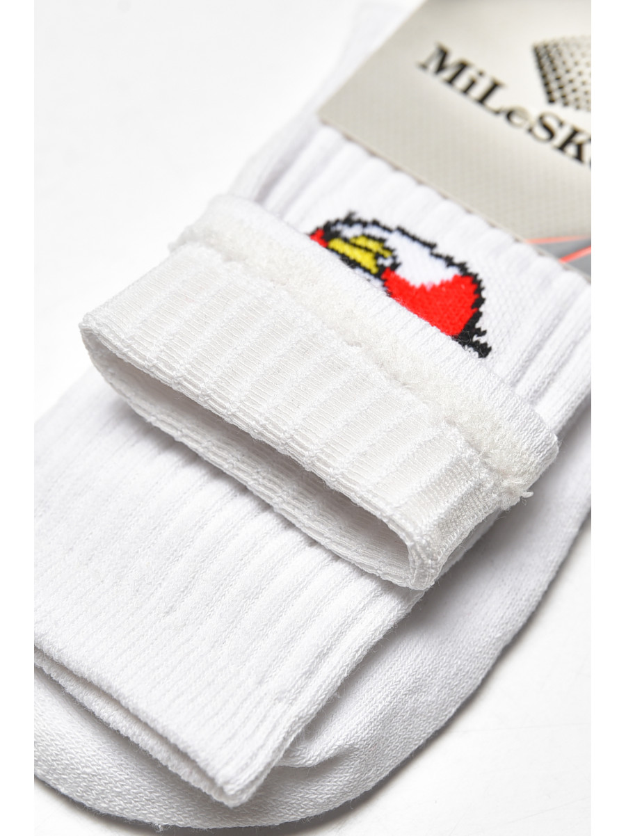 Носки женские демисезонные белого цвета XL 052 209814C