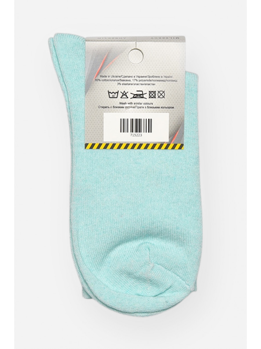 Носки женские демисезонные голубого цвета XL 052 209816C