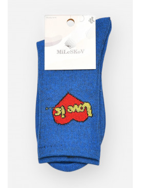 Шкарпетки жіночі демісезонні синього кольору XL 050 209818C Шкарпетки жіночі демісезонні синього кольору XL 050 209818C