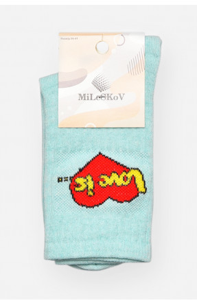 Носки женские демисезонные мятного цвета XL 050 209819C