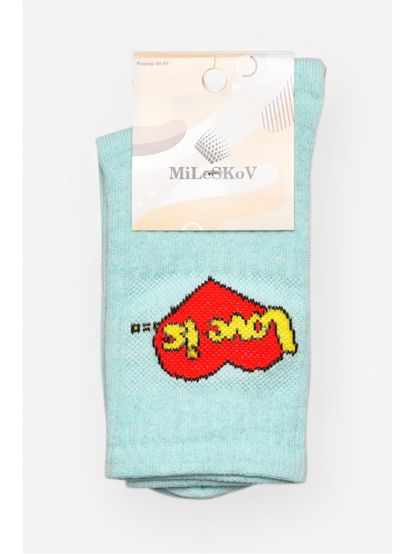 Носки женские демисезонные мятного цвета XL 050 209819C