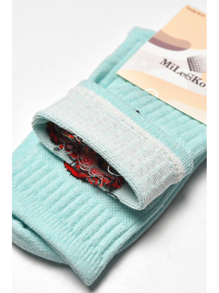 Носки женские демисезонные мятного цвета XL 050 209819C