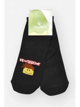 Носки детские демисезонные черного цвета L337 209820C Носки детские демисезонные черного цвета L337 209820C