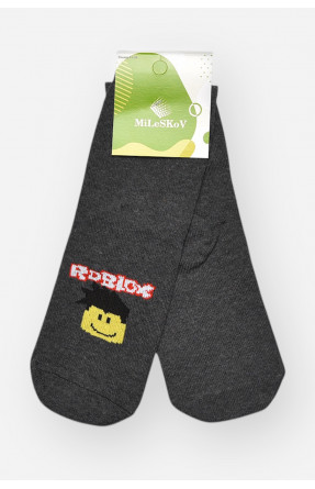 Носки детские демисезонные серого цвета L337 209822C Носки детские демисезонные серого цвета L337 209822C