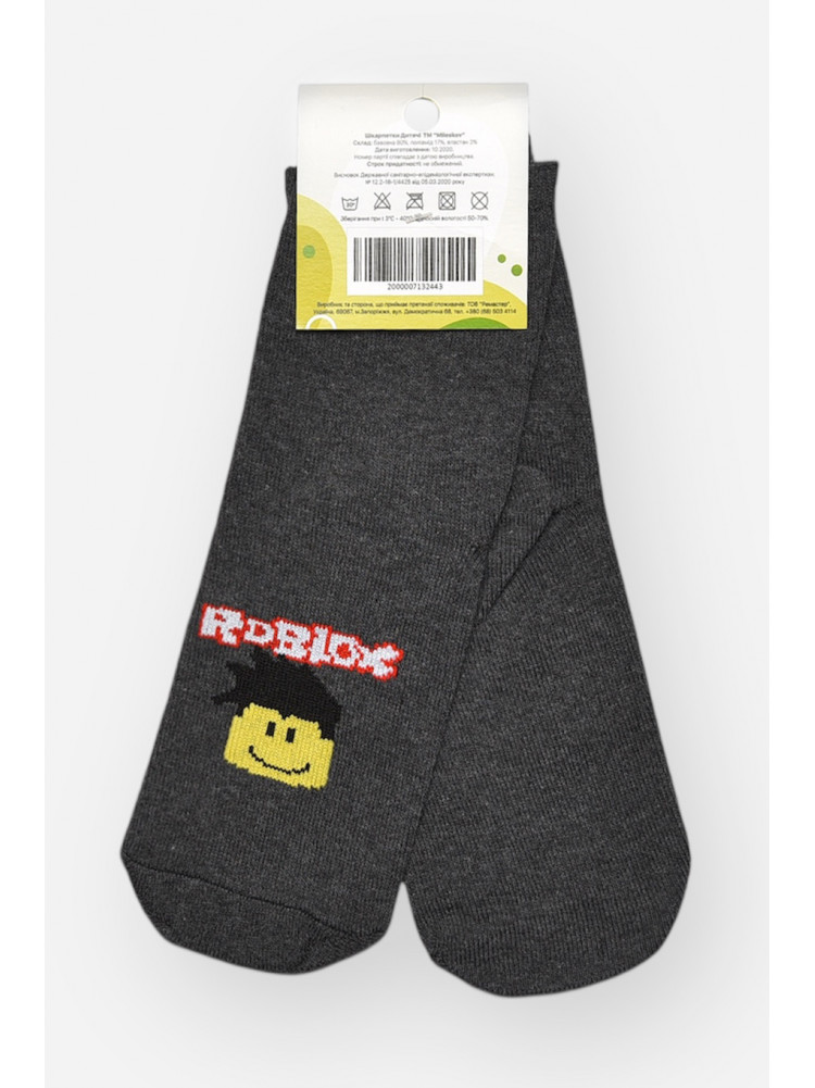 Носки детские демисезонные серого цвета L337 209822C