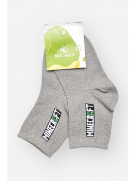 Шкарпетки дитячі демісезонні сірого кольору L339 209826C Шкарпетки дитячі демісезонні сірого кольору L339 209826C