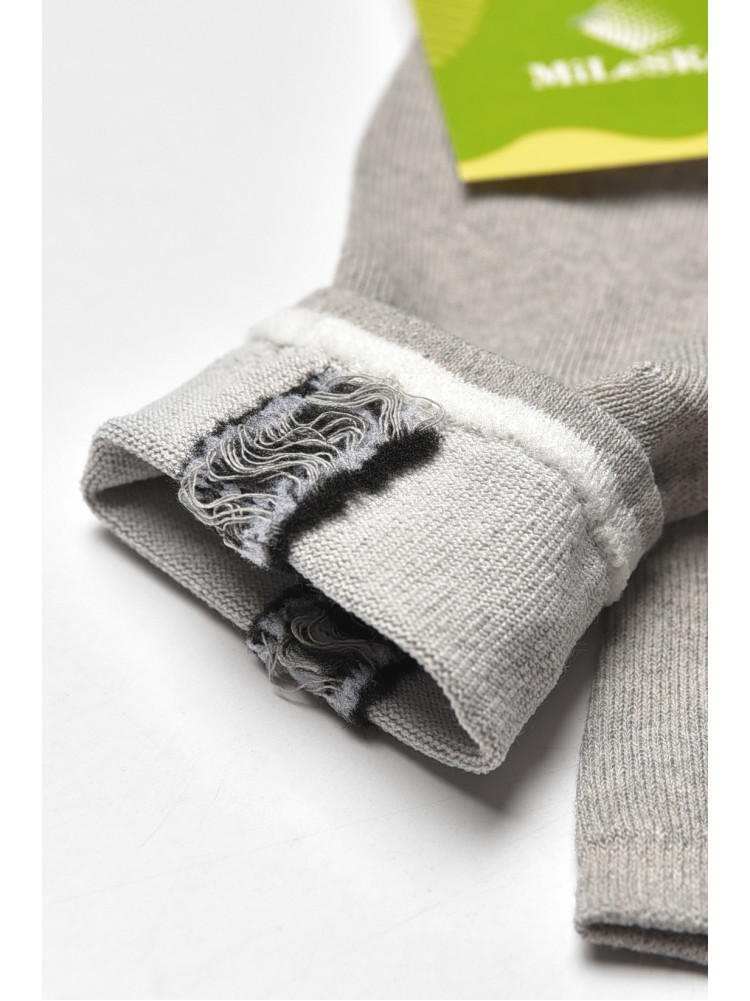 Шкарпетки дитячі демісезонні сірого кольору L339 209826C