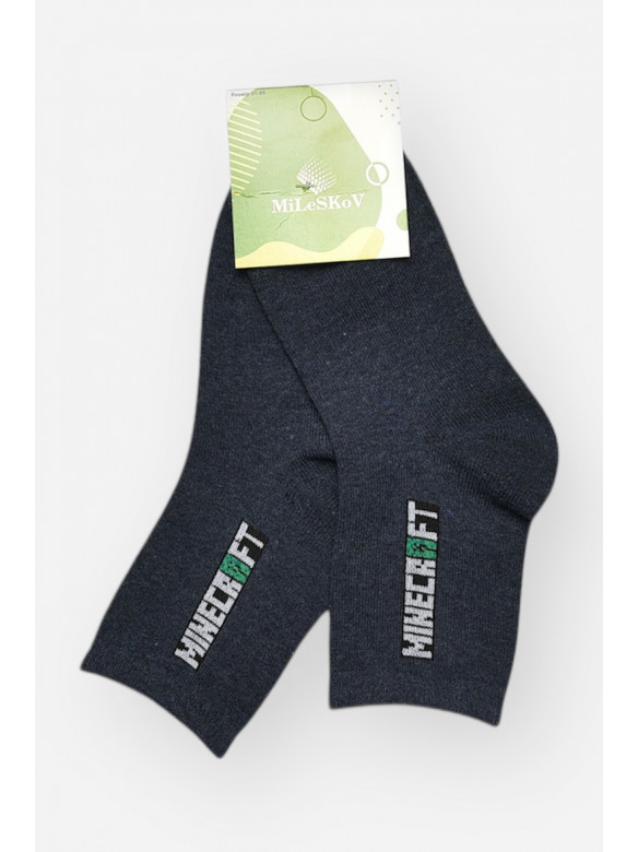 Шкарпетки дитячі демісезонні темно-синього кольору L339 209827C