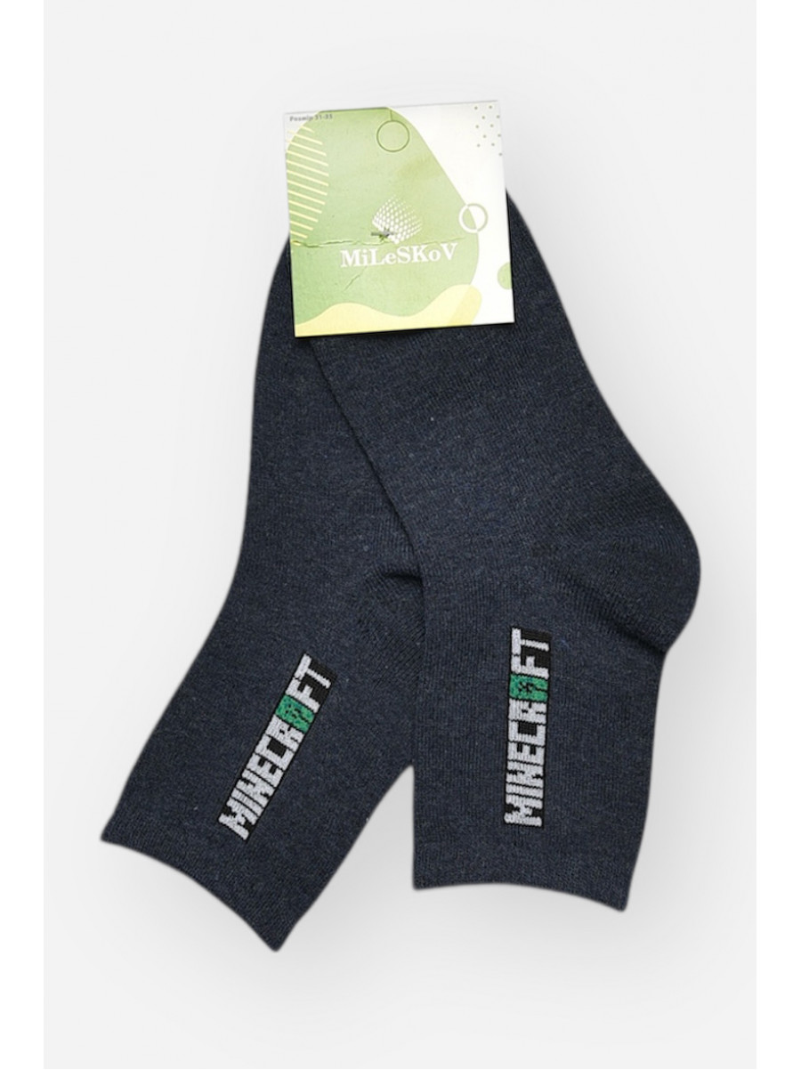 Шкарпетки дитячі демісезонні темно-синього кольору L339 209827C