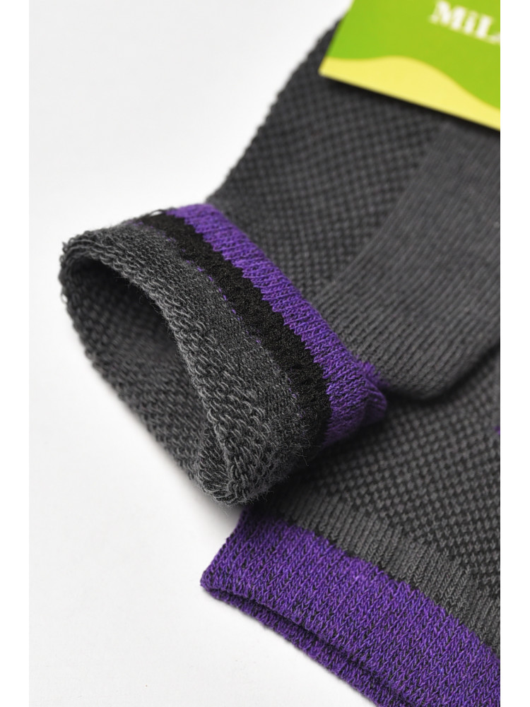 Шкарпетки дитячі демісезонні темно-сірого кольору L302 209835C