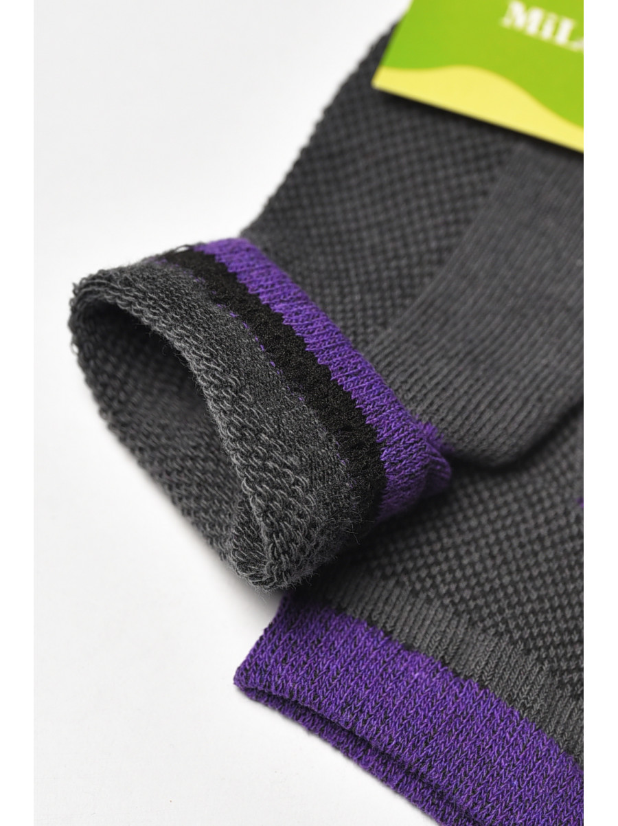 Шкарпетки дитячі демісезонні темно-сірого кольору L302 209835C