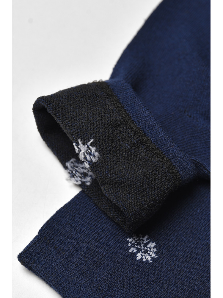 Носки мужские демисезонные тёмно-синего цвета L191 209836C