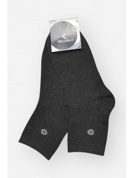 Носки мужские демисезонные тёмно-серого цвета L191 209838C