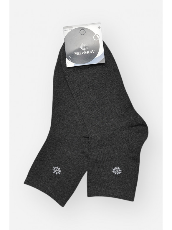 Носки мужские демисезонные тёмно-серого цвета L191 209838C