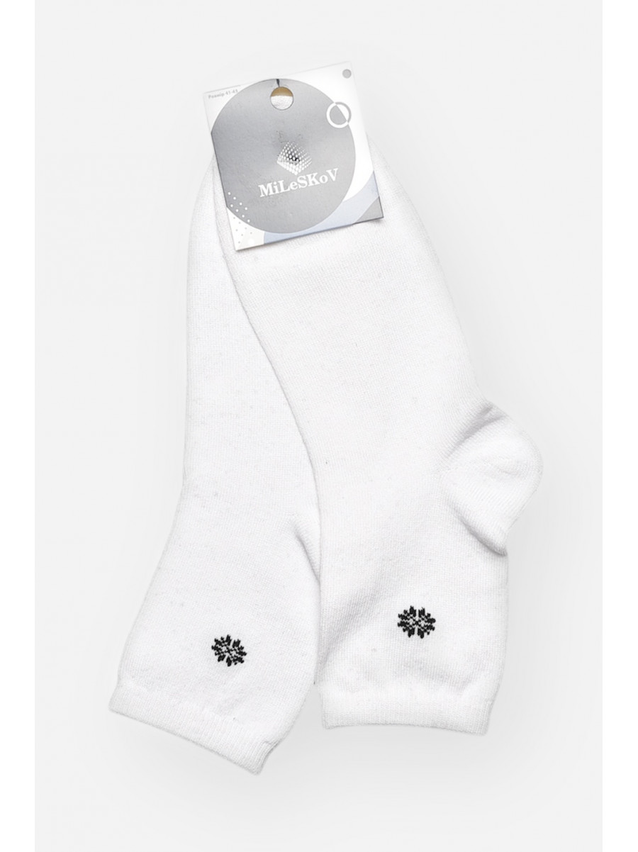 Носки мужские демисезонные белого цвета L191 209840C