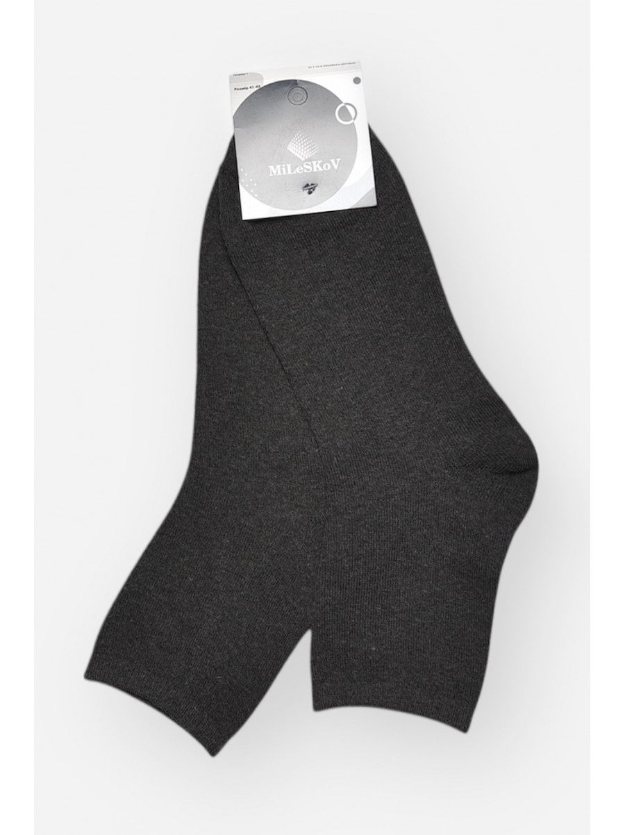 Носки мужские демисезонные тёмно-серого цвета L101 209841C